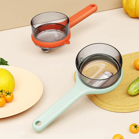 🥒Monikäyttöinen kuorimakone, jossa on jätteiden keräysastia