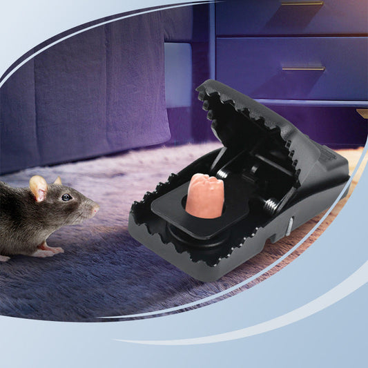 🐀 OSTA 1 - SAAT 1 ILMAISEKSI! ✨ Jatkokäyttöinen rotta-ansa - Erittäin herkkä laukaisin, turvallinen lapsille/lemmikeille, ekologinen muotoilu 🏡🔧
