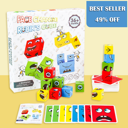 🧩 50% ALE! 🎭 5D Palapeli Kasvojen Vaihtopeli - Interaktiivista perhehauskaa, parantaa luovuutta ja logiikkataitoja 👨‍👩‍👧‍👦✨