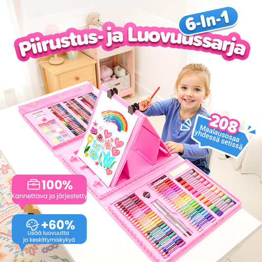 💗Kuuma tarjous 50 % alennus⌛Deluxe 6-in-1 taiteellinen luovuussetti🎁Paras lahja lapsille💗Jokainen lapsi on taiteilija!