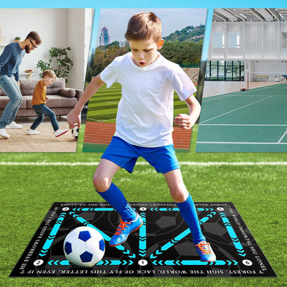 ⚽ 50% ALEA NYT! 🔥 Liukastumaton jalkapalloharjoitusmatto – Kestävä & kannettava, täydellinen jalkatyöskentelyharjoituksiin missä tahansa ✨