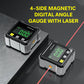 📢🔧 HOT SALE 50% OFF 🔥4-puolinen magneettinen digitaalinen kulmamittari laserilla