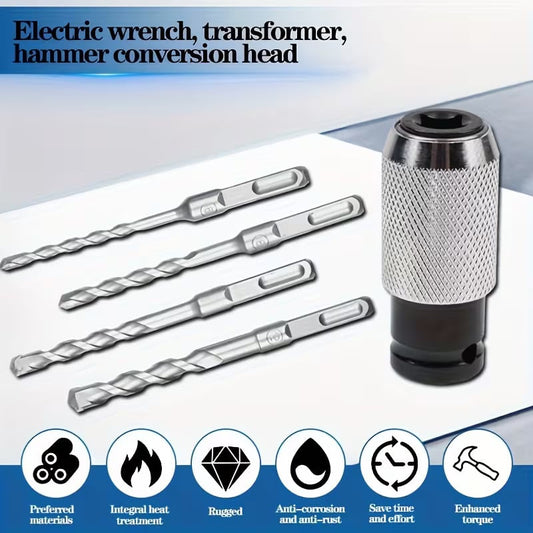 ⏰Viimeinen päivä tarjous 50 % ALENNUS🛠️❤️‍🔥Poravasara-adapteri iskuporakärkisarjalla🔥🔥