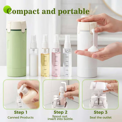 🧴4-in-1 täytettävät matkapullot