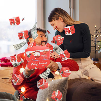 🎅Joulualennusmyynnit - 50% ALE🎄Räjähtävä yllätyslahjarasia rahalle