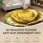 3D-realistinen kukka-aiheinen liukumaton imumatto