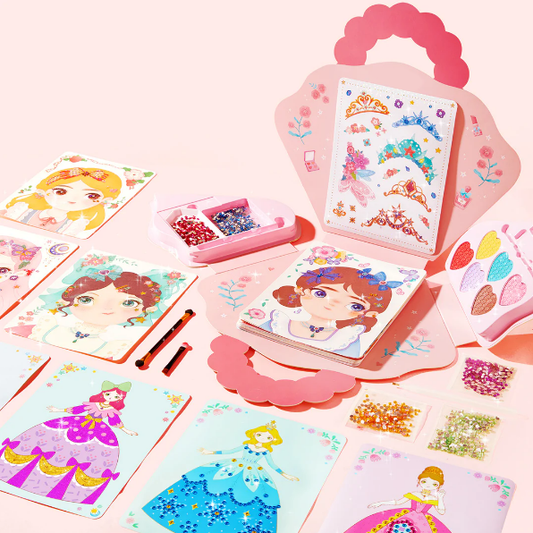 🔥Kuuma tarjous 49 % ALENNUS💝Fantasia 3-in-1 prinsessa pukeutumis- ja meikki peili setti