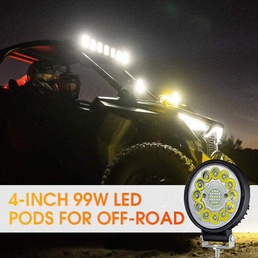 4-tuumainen 99 W:n LED-pod maastoajoon