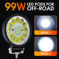 4-tuumainen 99 W:n LED-pod maastoajoon