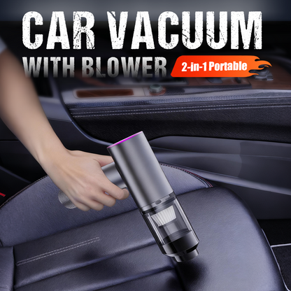 🔋2-in-1 kannettava auton imuri puhaltimella