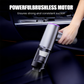 🔋2-in-1 kannettava auton imuri puhaltimella