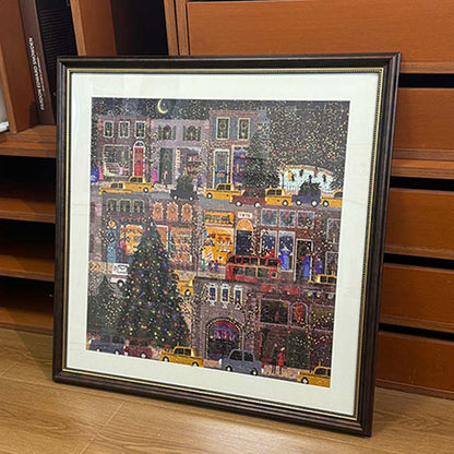 Vintage Square Puzzle Frame for Wall Display