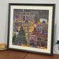 Vintage Square Puzzle Frame for Wall Display