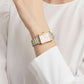 ⌚Elegantti suorakulmainen kvartsikello naisille