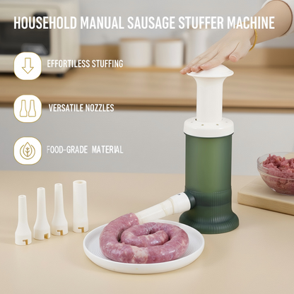 ⏳Ajankohtainen 50 %:n alennus⏰Kotitalouskäyttöön tarkoitettu manuaalinen makkarantäyttölaite🌭